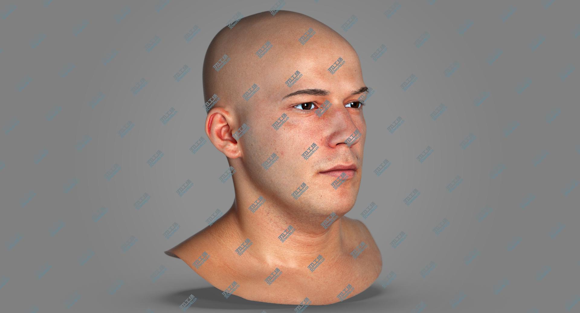 images/goods_img/2021040163/PBR Marcus Real Human Head Natural Pose 3D model/4.jpg
